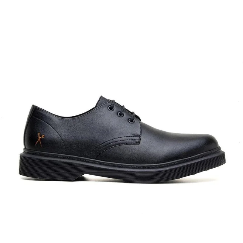 elegant wedding shoes for men-'Derby UK 2' vegan lace-up shoe by King55 - black