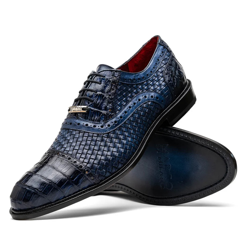 high-quality business dress shoes for men-John - Navy