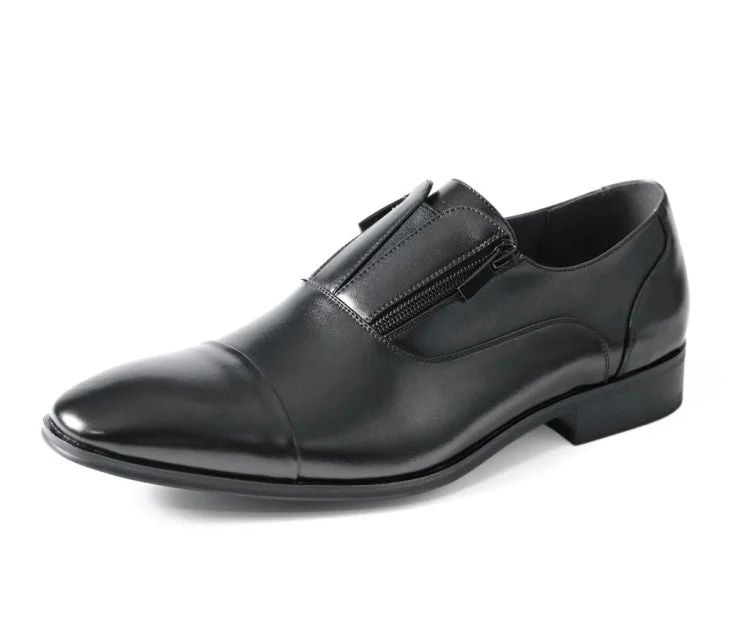 luxury formal shoes for men with rubber sole-Calum Black