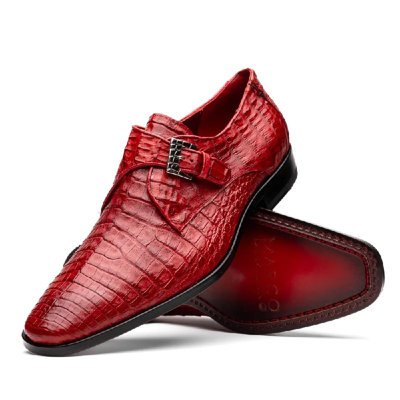 designer men’s formal shoes-Rovigo - Red