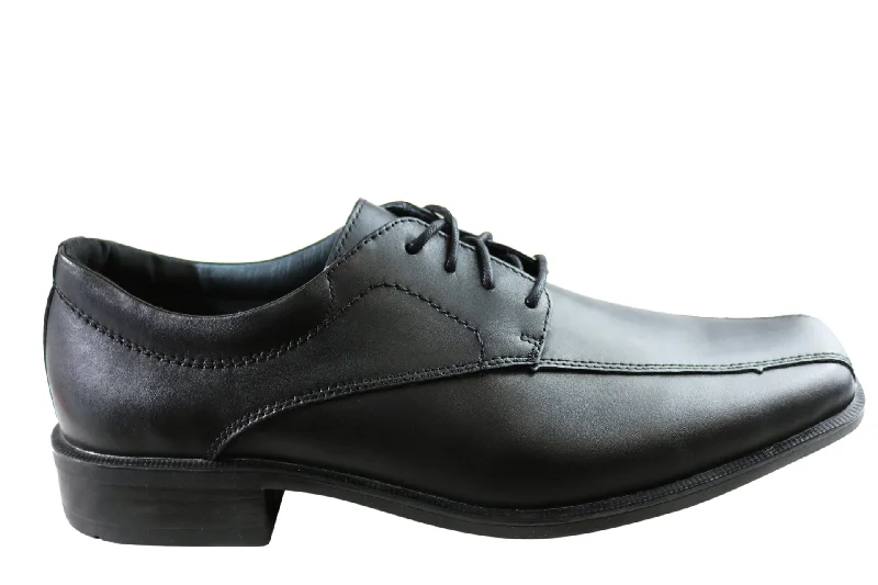 comfortable formal shoes for business casual wear-Slatters Hampton Mens Comfortable Leather Lace Up Dress Shoes