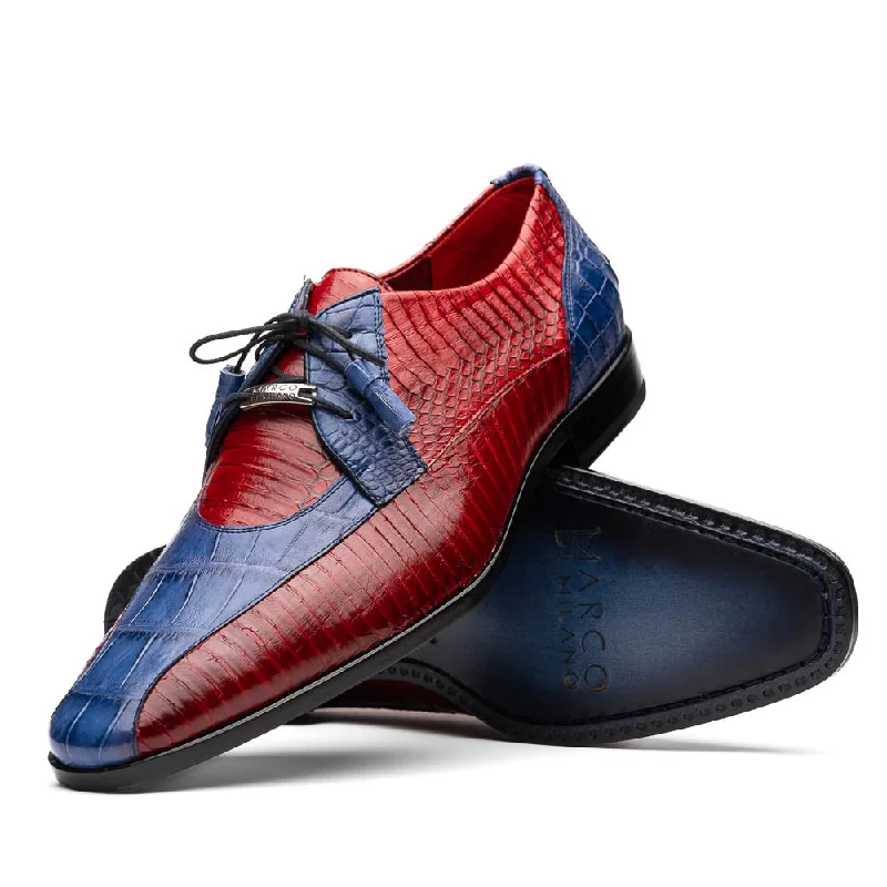 comfortable oxford shoes for office wear-Moncalieri - Red/Navy