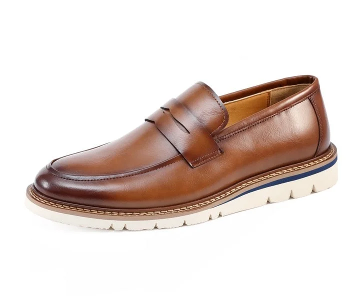 brown formal shoes for office wear-Hugh Cognac