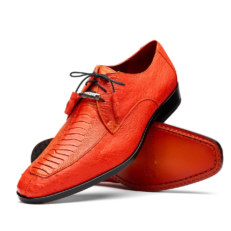 premium formal shoes with rubber heel-Andretti - Orange