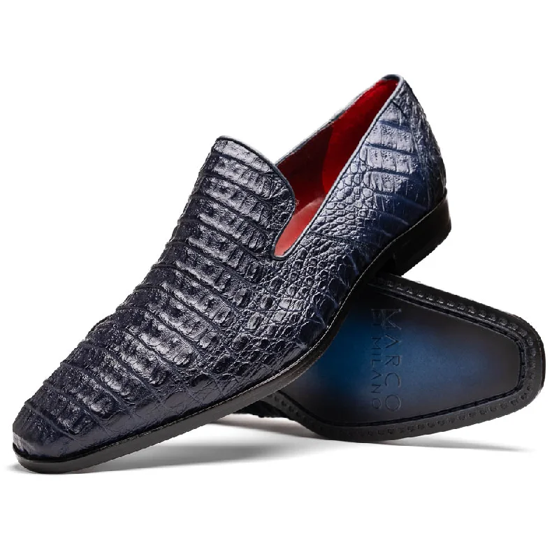 stylish formal shoes with pointed toe-Trento - Navy