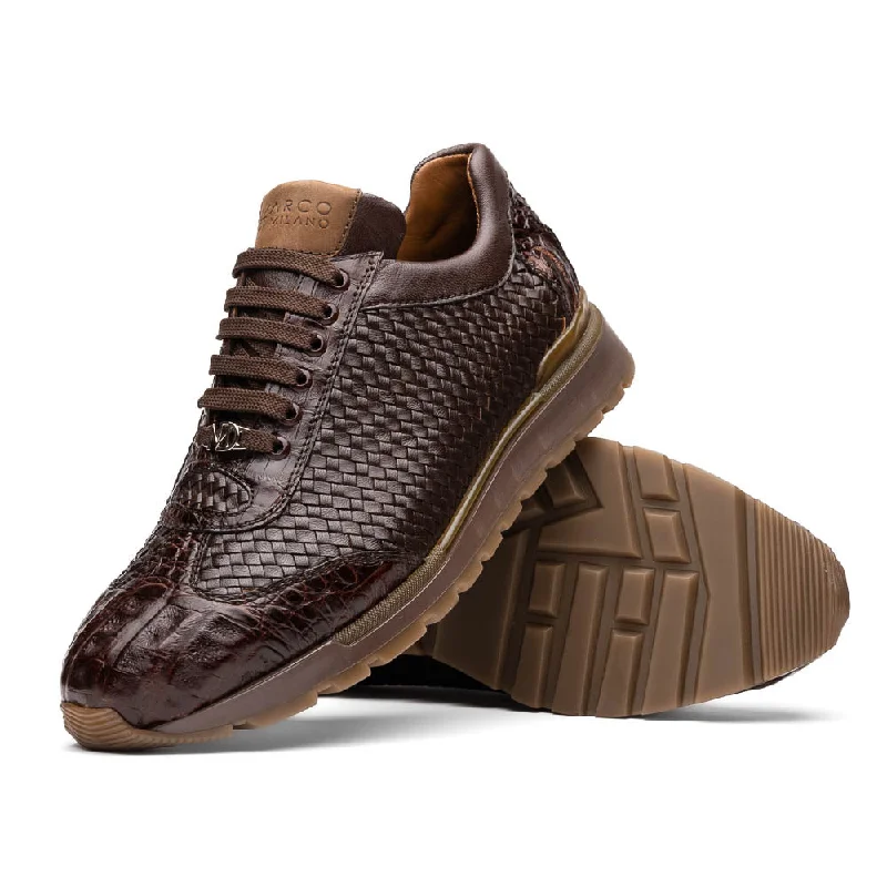 brown formal shoes for office wear-Roma - Brown