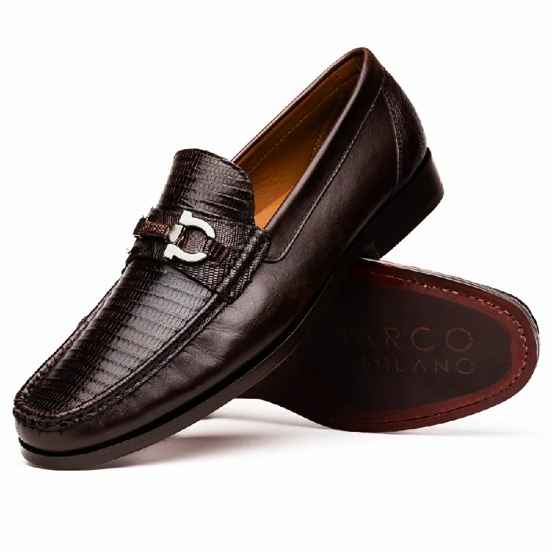 luxury men’s formal shoes-Enzo - Brown