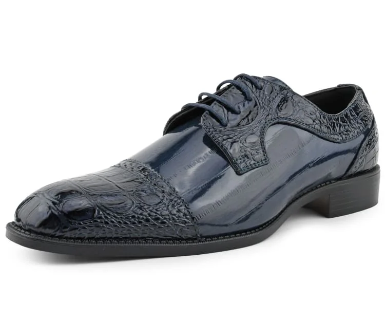 leather dress shoes for special events-Dallas Navy