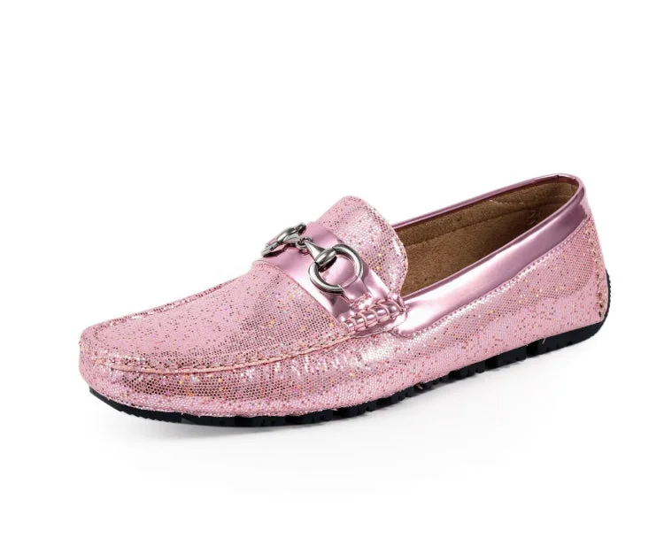 trendy dress shoes with pointed toe-Samson Pink