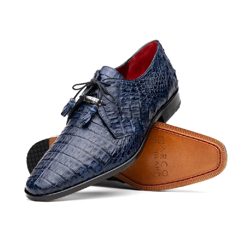 men’s formal shoes with smooth upper-Lacio - Navy