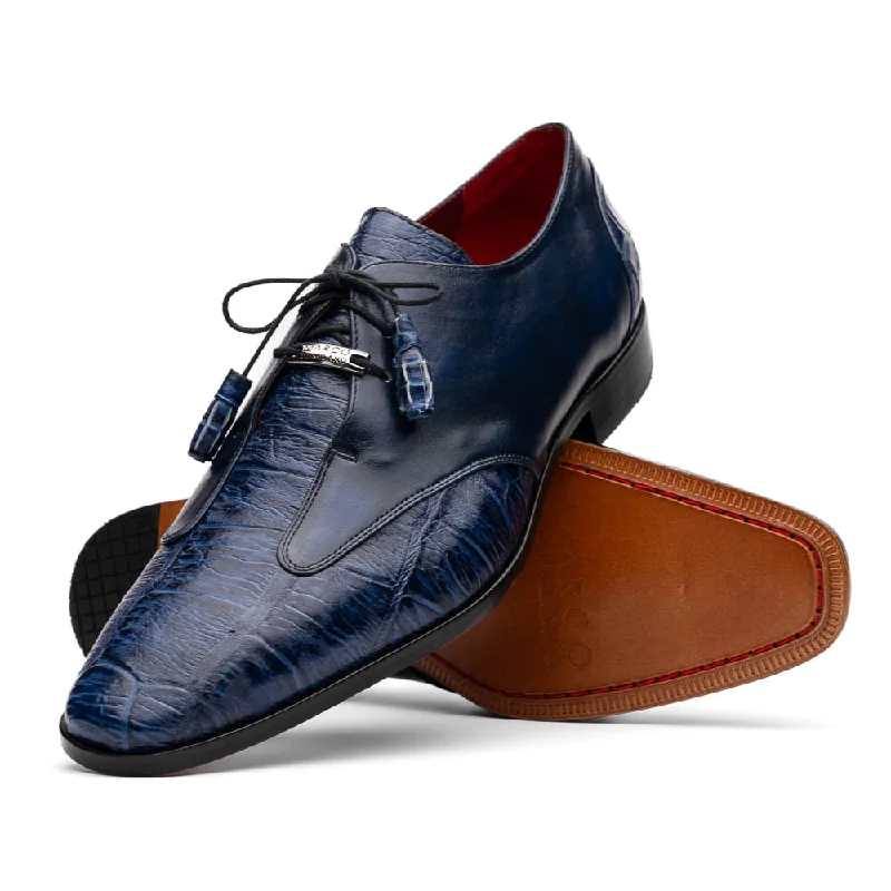 stylish office shoes for men with arch support-Anzio - Blue