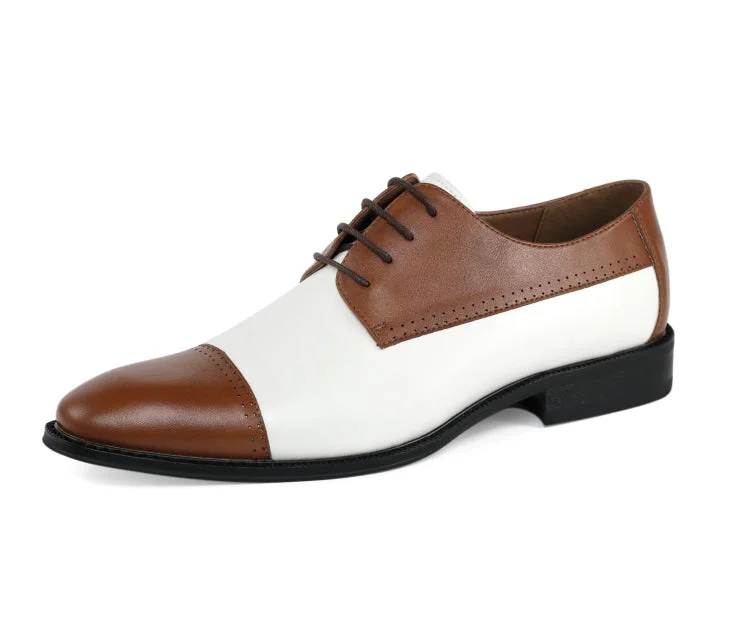 formal shoes for men with breathable material-Archer Tan