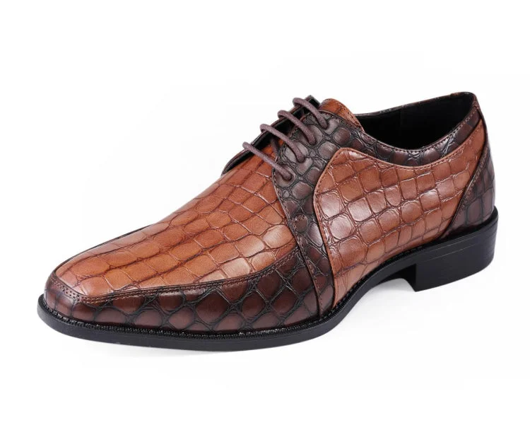 stylish brown dress shoes for men-Pierre Brown