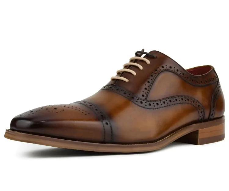 best men’s formal shoes-AG114 Tan