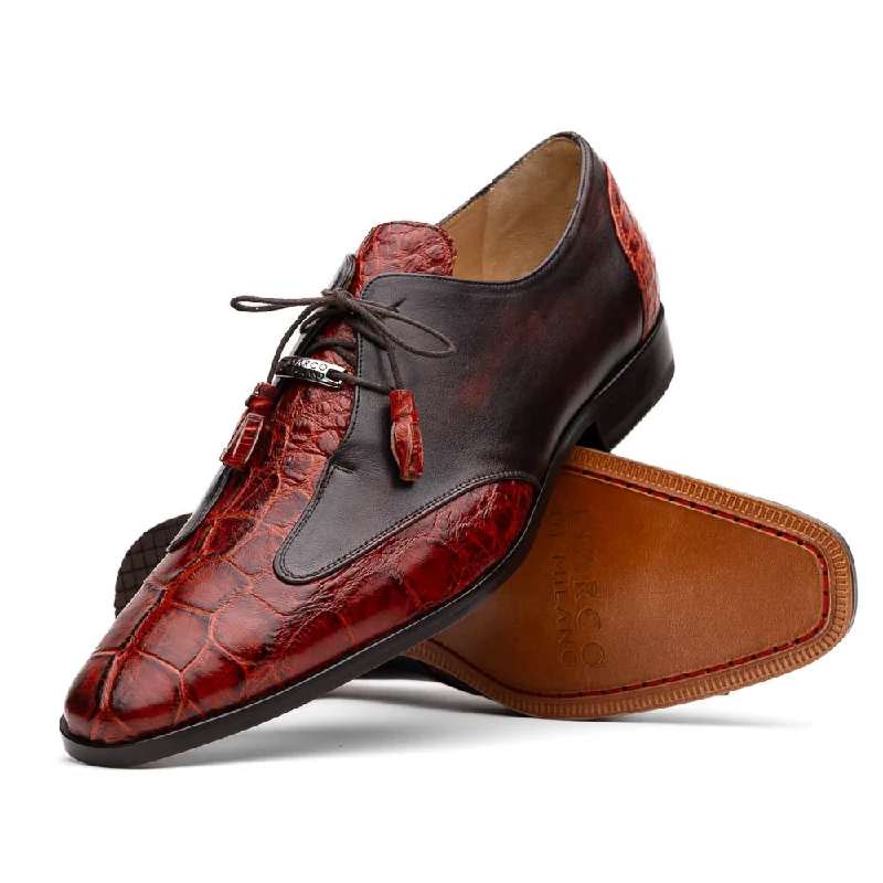 luxury formal shoes for men with rubber sole-Anzio - Cognac