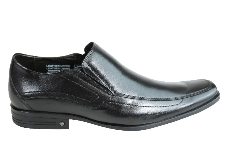 men’s office shoes with comfort-Savelli Easton Mens Comfort Slip On Leather Dress Shoes Made In Brazil