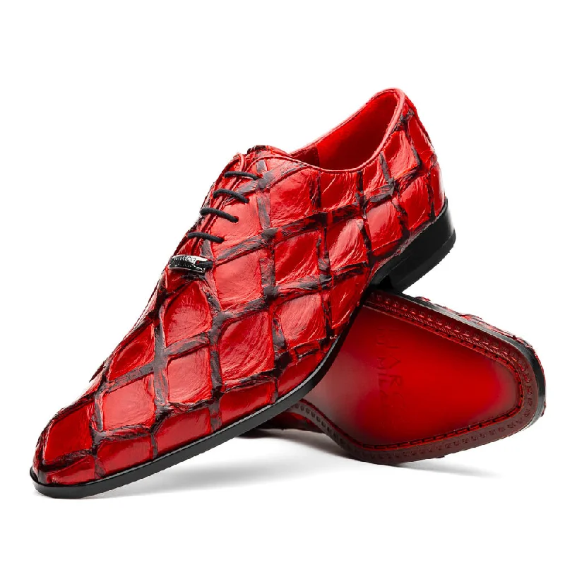 premium formal shoes for office wear-Olivieri - Red