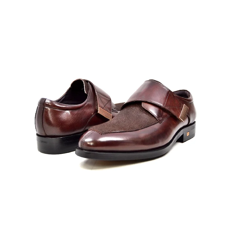 premium brown oxford shoes for men-Master Classy Shoe with British Gold Plate Detailing