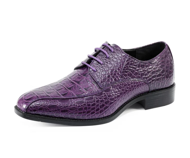 premium black leather dress shoes-Harvey Purple