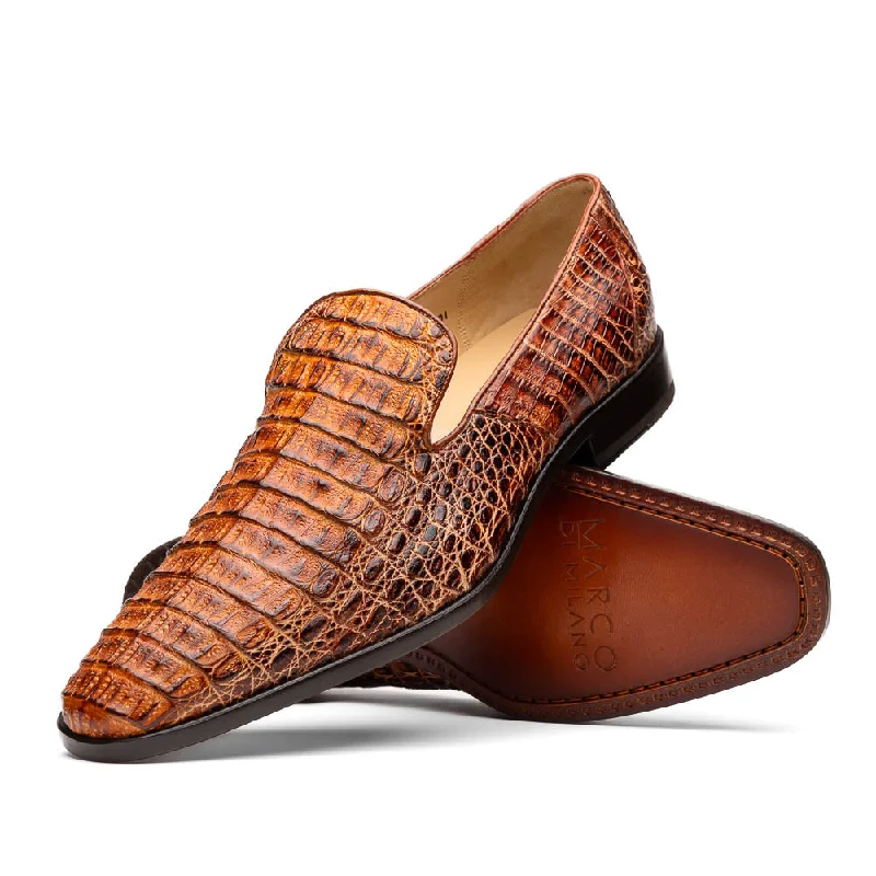 men’s formal shoes with soft padding-Trento - Rustic Cognac