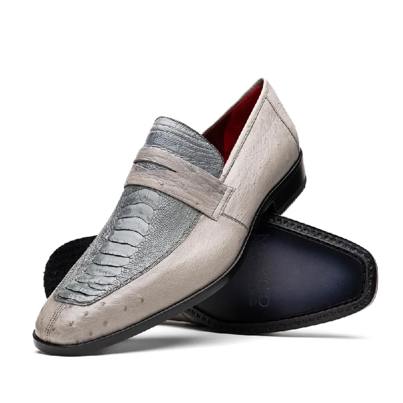 formal shoes with sleek leather finish-Fangio - Gray