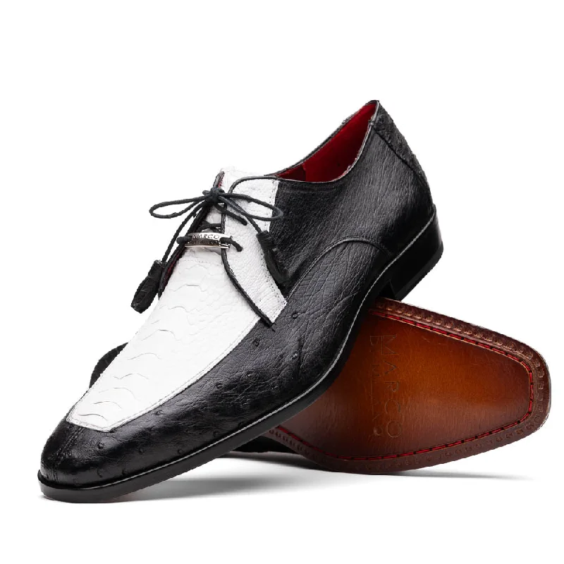 formal leather shoes with sleek design-Andretti - White/Black