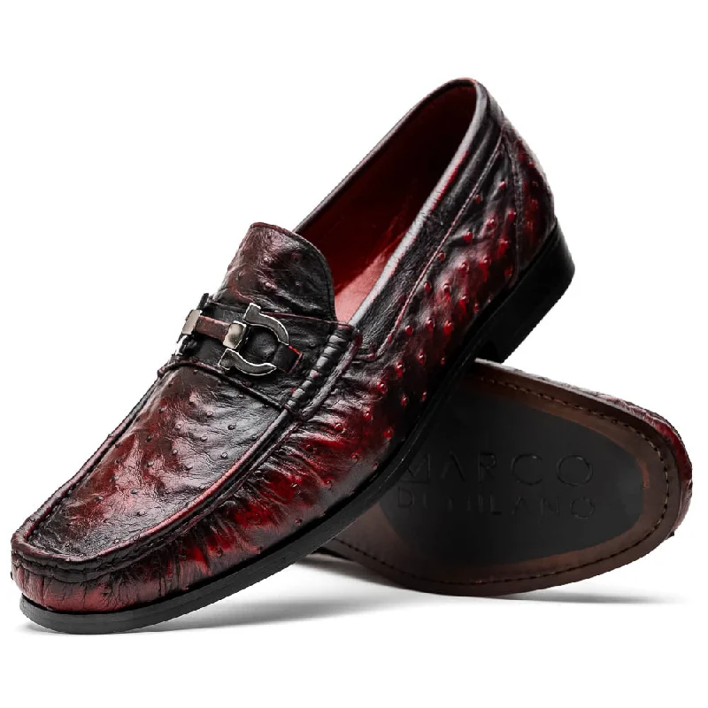 men’s dress shoes with smooth leather upper-Ferrioni - Black Cherry