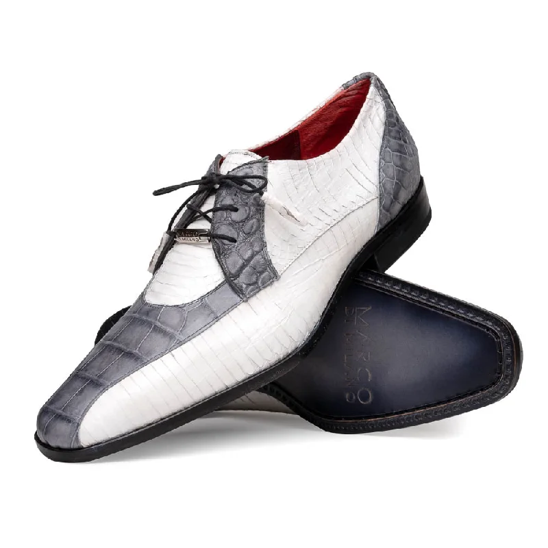 stylish formal shoes for business meetings-Moncalieri - Gray/White