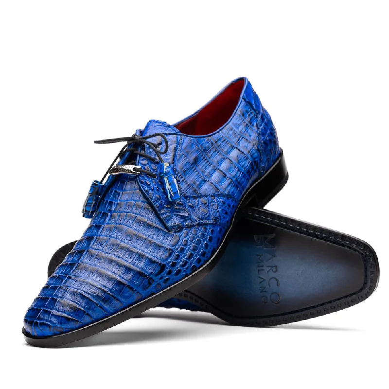 stylish oxford shoes with comfortable sole-Lacio - Electric Blue