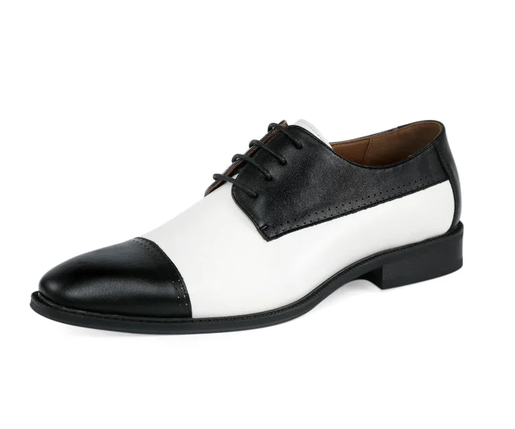 elegant formal shoes for weddings-Archer Black/White