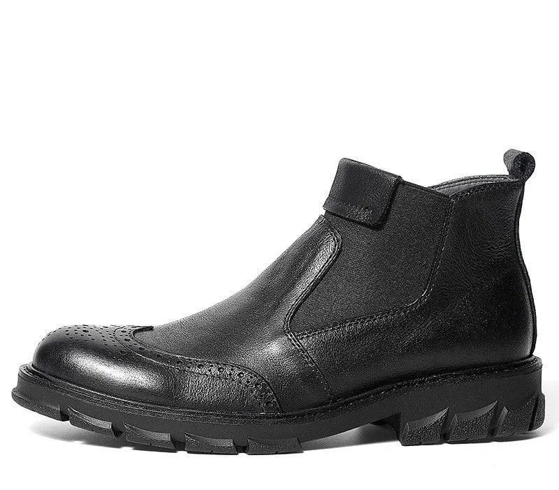 men’s leather oxford shoes-British men's Martin boots