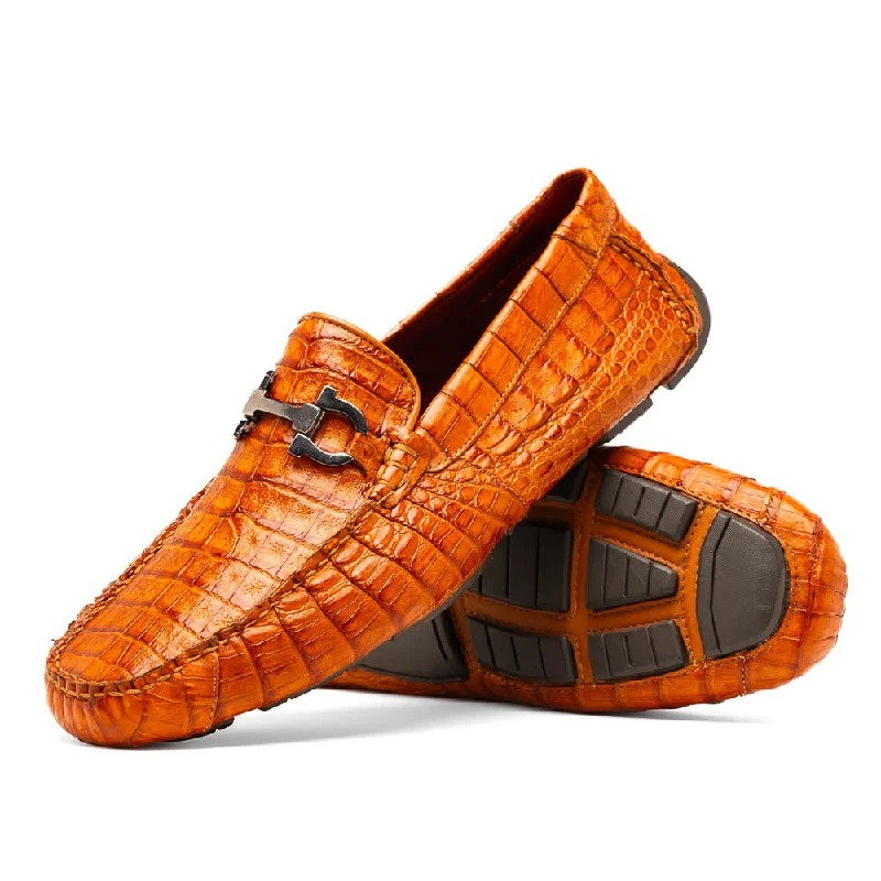 luxury leather dress shoes-Parma - Brandy