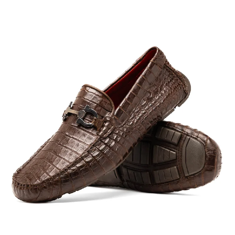 men’s dress shoes with cushioned insole-Parma - Brown