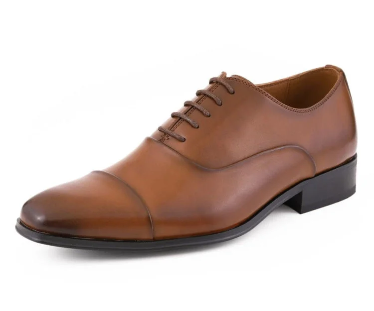 brown oxford shoes for men-Zyon Cognac