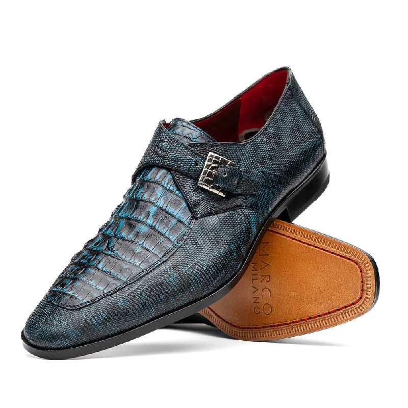 premium dress shoes for weddings-Toluca - Blue/Black