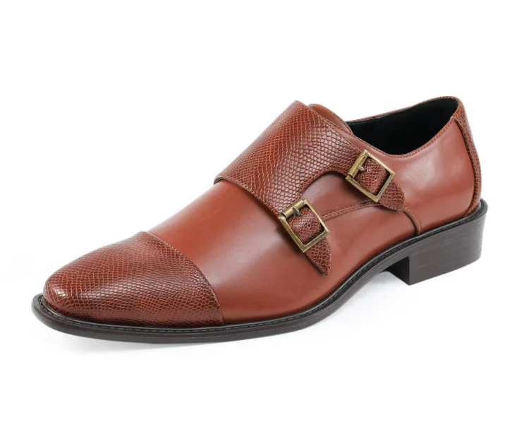 men’s formal shoes with polished upper-Bancroft Cognac