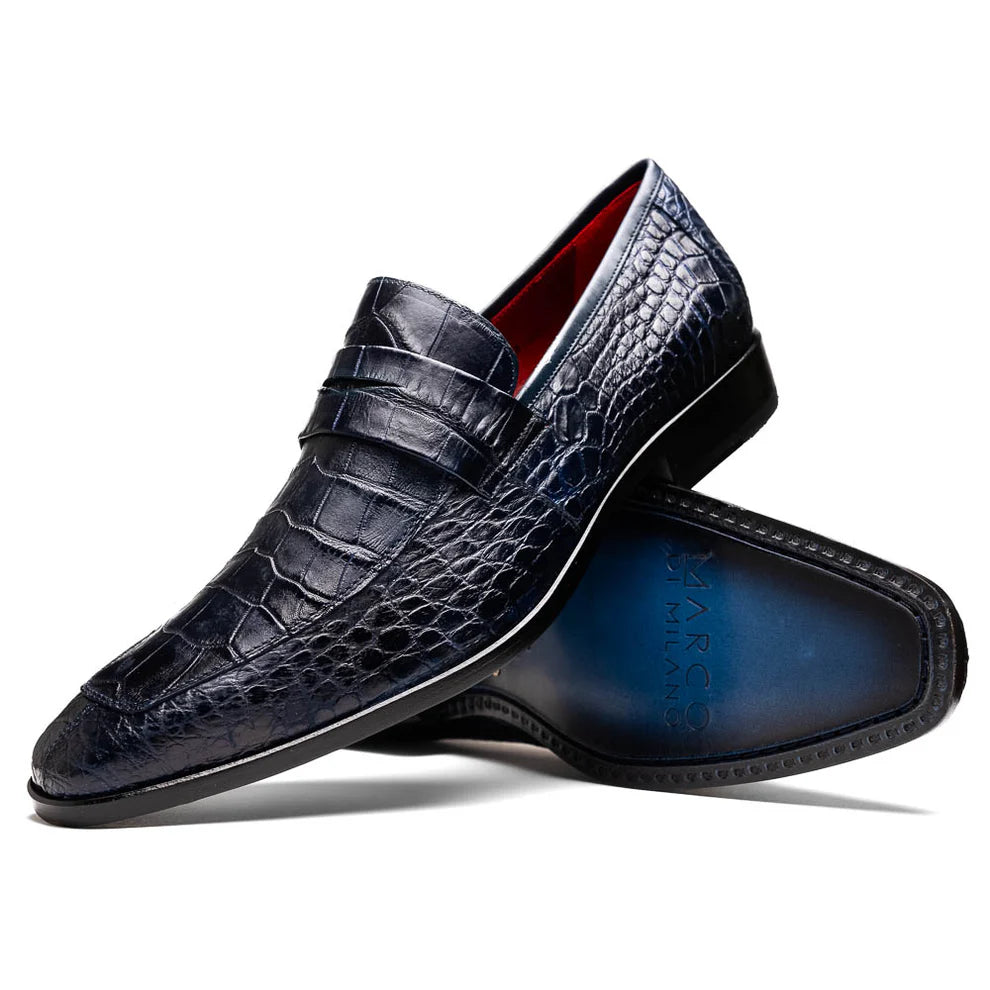 men’s premium formal shoes-Matteo - Navy