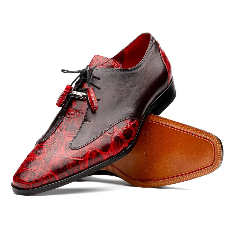 leather shoes with memory foam for office wear-Anzio - Black Cherry