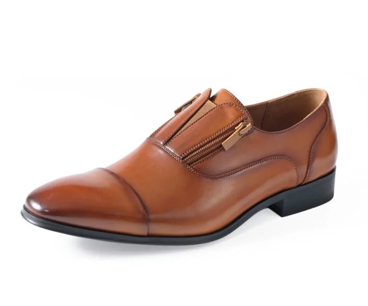 classic business dress shoes for men-Calum Cognac