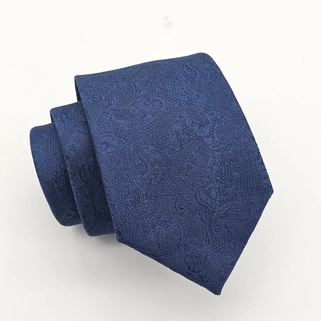 Men's tie with light stripes for a relaxed business look-Blue Paisley Tie