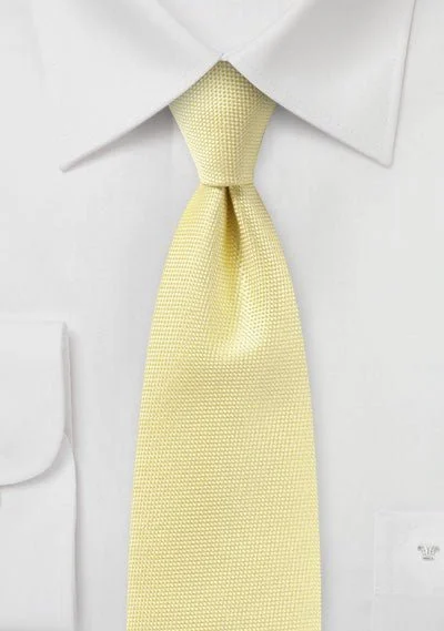 Classic men's tie with diamond pattern-Butter MicroTexture Necktie