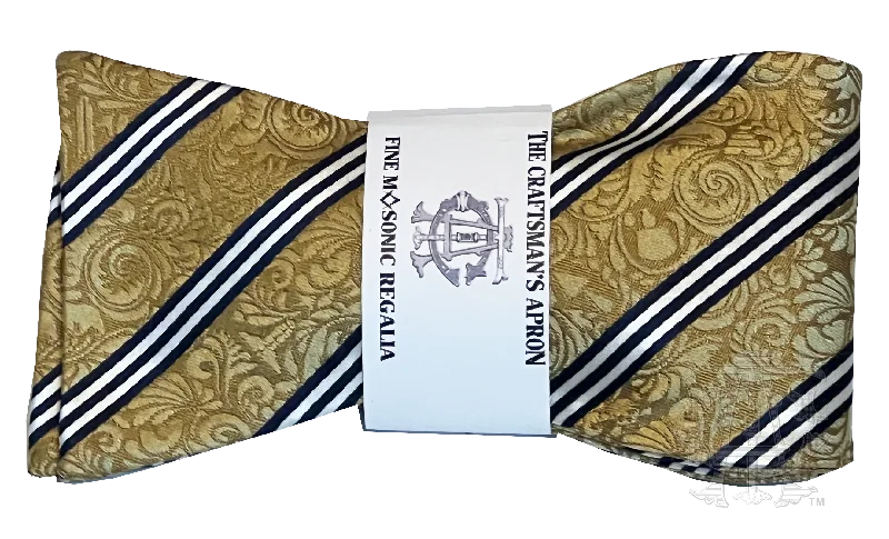 Luxury silk tie for business professionals-California Gold Bowtie