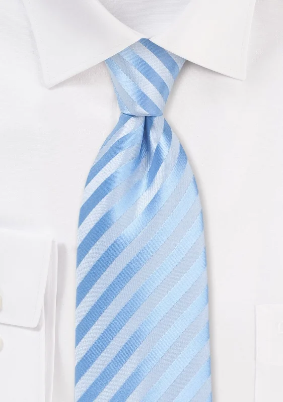 Designer tie for professional men-Capri Narrow Striped Necktie