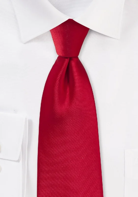 Elegant men's tie for a sophisticated wedding-Cherry Solid Necktie