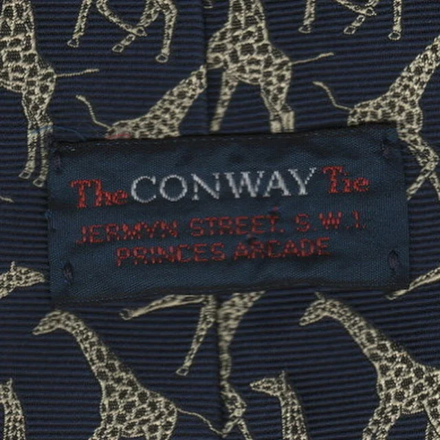 Modern men's tie with geometric patterns-Conway tie