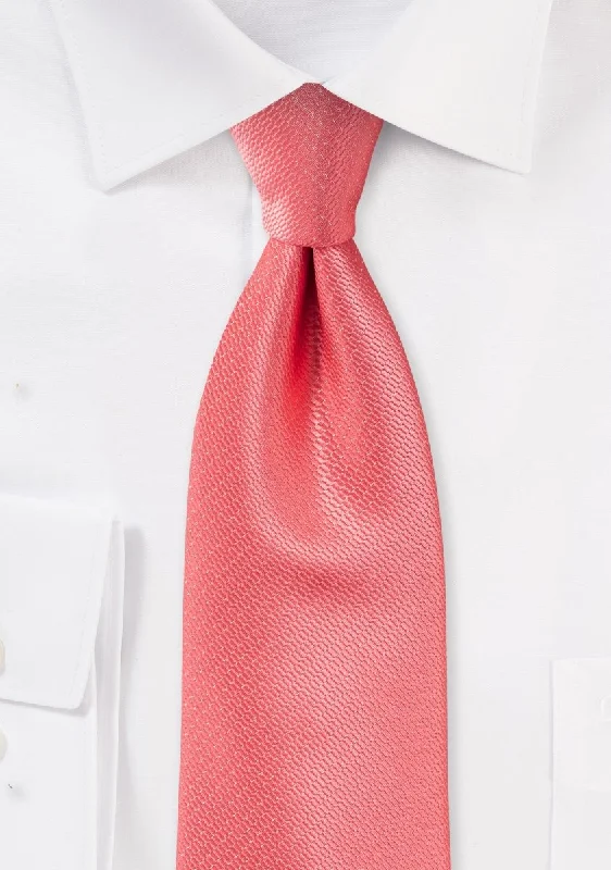 Men's tie with sophisticated design for weddings-Coral Reef Small Texture Necktie