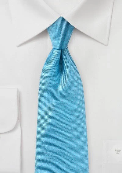 Best tie for men's professional look-Cyan MicroTexture Necktie