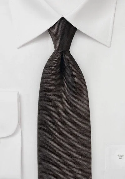 Men's tie with unique patterns for fashion-forward looks-Dark Chocolate MicroTexture Necktie