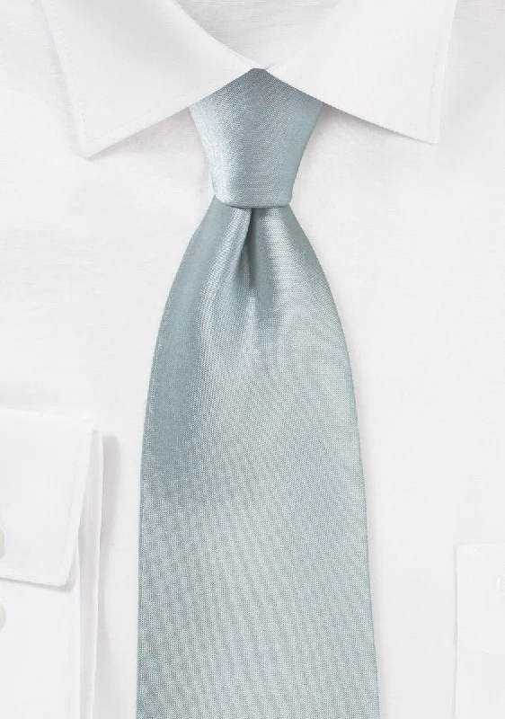 Men's tie with floral accents for a smart-casual look-Dove Gray Solid Necktie