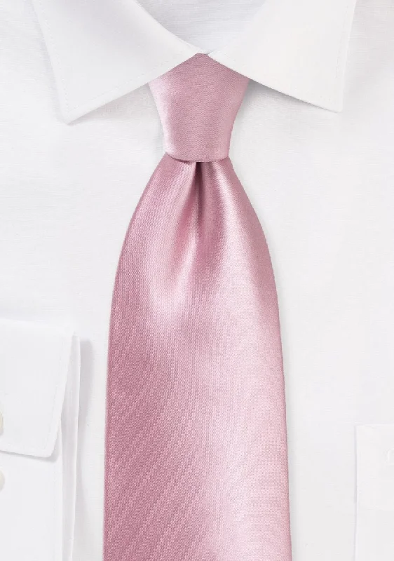 Stylish men's tie for corporate celebrations-Dusty Rose Solid Necktie